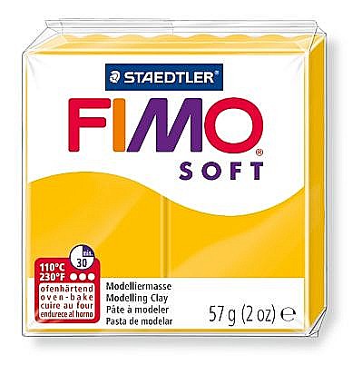 Plastilină - Pasta modelare fimo soft 56g cul 16 galben sth-8020-16