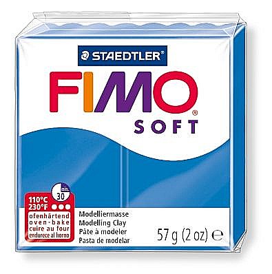 Lut și pastă modelaj - Pasta modelare fimo soft 56g cul 37 albstr marin sth-8020-37