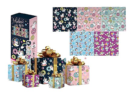 Accesorii pentru impachetat - Rola hartie ambalat cadouri n-004 70x200cm 6530 2465302