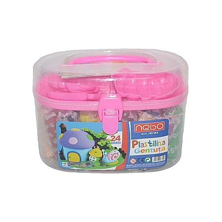 Plastilină - Plastilina 24 culori, gentuta Nebo 16784