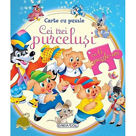 Cărți - Carte cu puzzle - Cei trei purceluși
