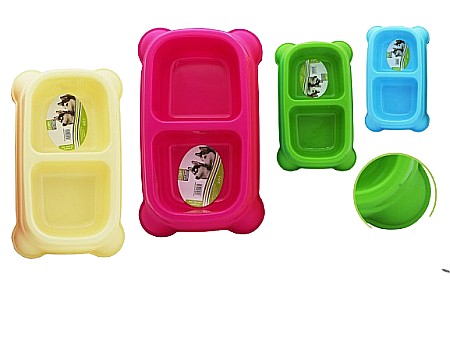 Accesorii pentru animale de companie - Bol dublu pentru animale 001434