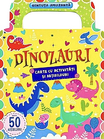 Cărți ilustrate și interactive - Dinozauri. Carte cu activități și abțibilduri