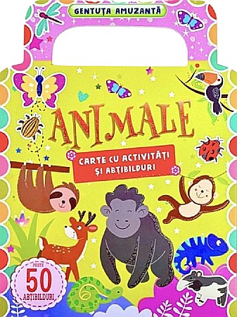 Cărți ilustrate și interactive - Animale. Carte cu activități și abțibilduri