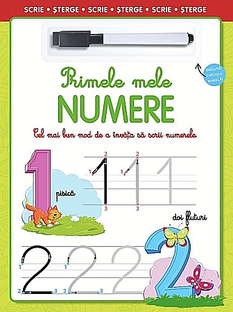 Materiale educaționale - Primele mele numere. Scrie, sterge