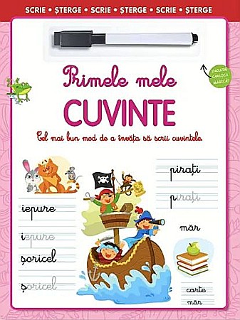 Materiale educaționale - Primele mele cuvinte. Scrie, sterge