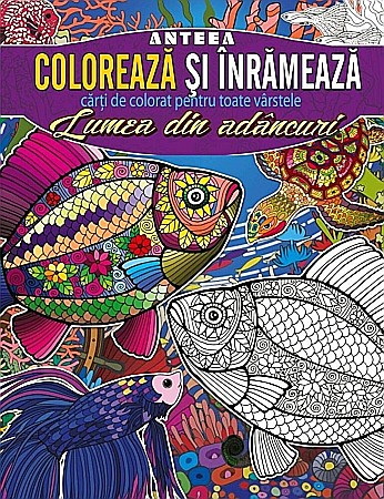 Cărți - Colorează și înrămează. Lumea din adâncuri