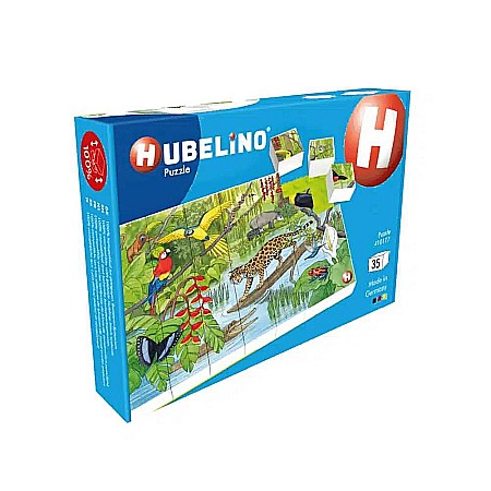 Jucării și jocuri - Puzzle animale exotice hubelino 35 piese 410177
