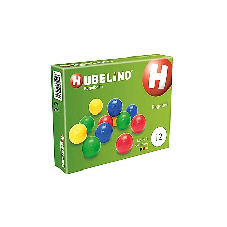 Jocuri de construcție și cuburi - Jucarie marble run extensie bile hubelino 12 piese 420336
