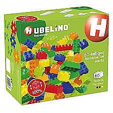 Jocuri de construcție și cuburi - Blocuri de constructie colorate hubelino 60 piese 400383