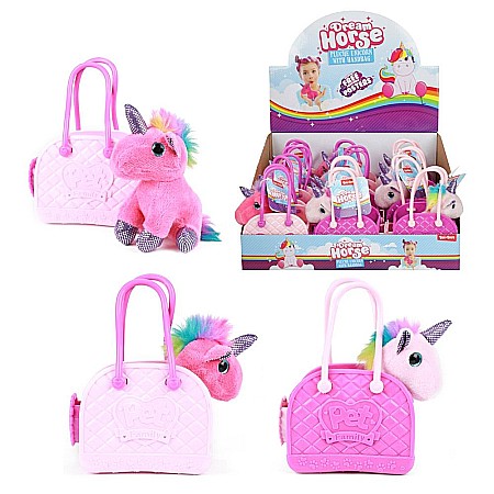 Jucării de pluș - Unicorn din plus cu gentuta Toi-Toys