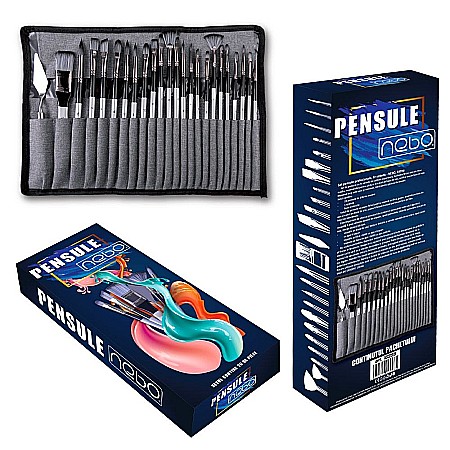 Pensule profesionale pictură - Set pensule profesionale - nebo 16998