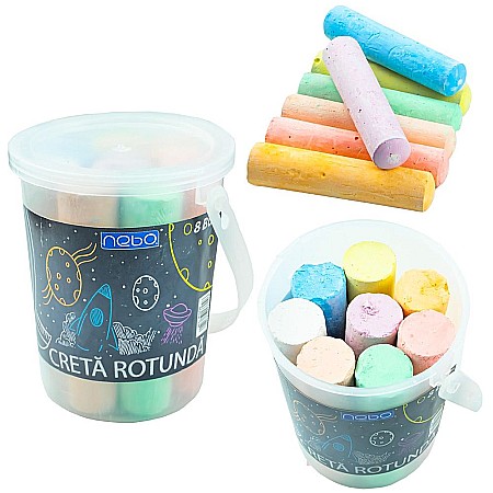 Promoții de Toamnă - Creta jumbo color rotunda 8 buc /set Nebo