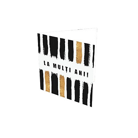 Felicitări - Hb875 la multi ani negru auriu
