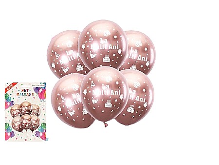 Articole Party - Set baloane la multi ani 2.8g 30cm 6buc 058685