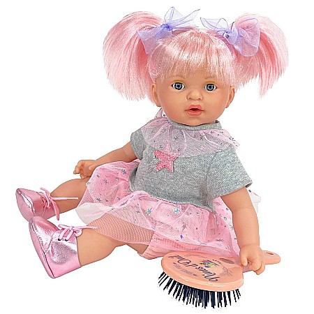 Păpusi - Papusa nines d'onil alex star par roz vanilie 40cm 1532