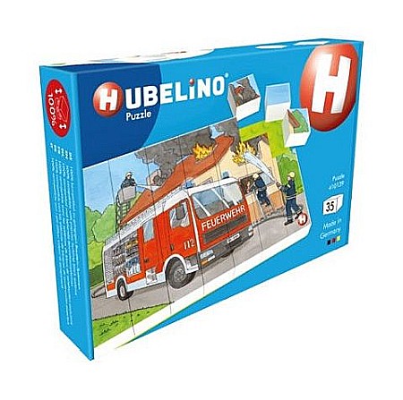 Jucării și jocuri - Puzzle masina de pompieri hubelino 35 piese 410139