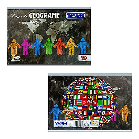 Rechizite școlare - Caiet geografie a4 24f nebo 16507