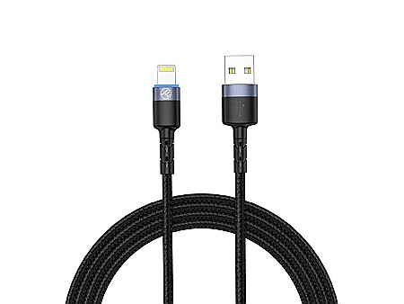Mouse-uri și accesorii - Cablu tellur lightning cu led 3a 1.2m negru tll155373
