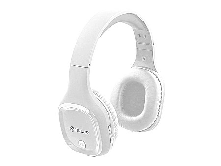 Căsti și audio - Casti over-ear bluetooth tellur pulse alb tll511371