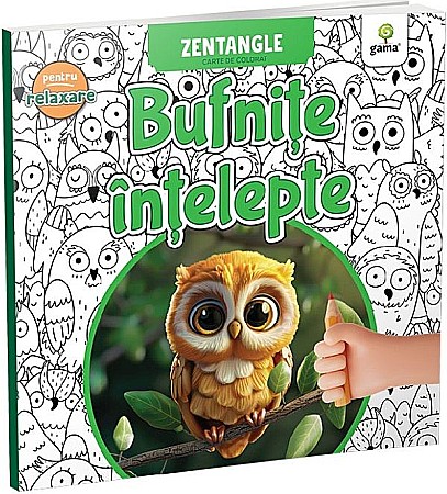 Gama si Tiki Tan promotie - Bufnițe înțelepte. Carte de colorat