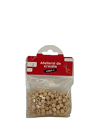 Artă și creativitate - Accesorii craft - bilute lemn natur 100/set