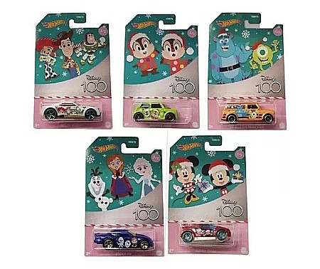 Mașinuțe de jucărie - Hot wheels masinuta metalica disney 100 scara 1:64 mthmv75