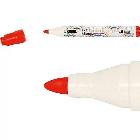 Birotică și accesorii birou - Marker textile mediu kreul 90762 red