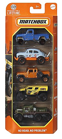 Jucării și jocuri - Matchbox set 5 mas met mbx no road no problem mtc1817_hvt81