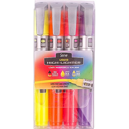 Birotică și accesorii birou - Textmarker cerneala lichida set 4/bl sv-lktfb4krc