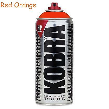 Artă și creativitate - Spray kobra 400ml hp 250 red orange kohp250