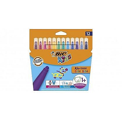Creioane colorate - Markere colorate mini colour & create 12 buc /set BIC