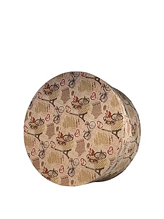 Accesorii pentru impachetat - Cutie cadou rotunda 345x167mm nr10 modele div