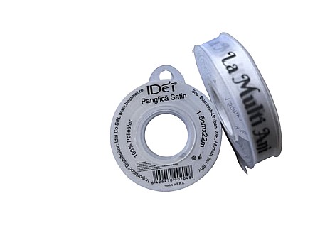 Accesorii pentru impachetat - Panglica satin la multi ani 1.5cm*22m