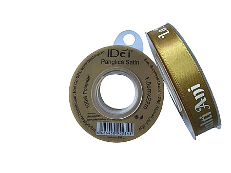 Accesorii pentru impachetat - Panglica satin la multi ani 1.5cm*22m