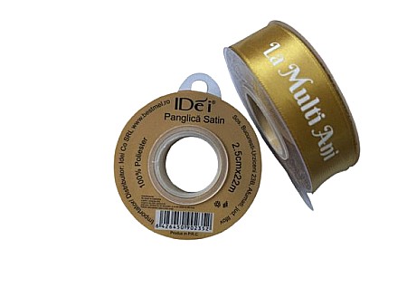 Funde și panglici - Panglica satin la multi ani 2.5cm*22m