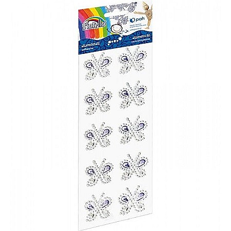 Artă și creativitate - Accesorii creatie 10 fluturasi violet diamante a1242