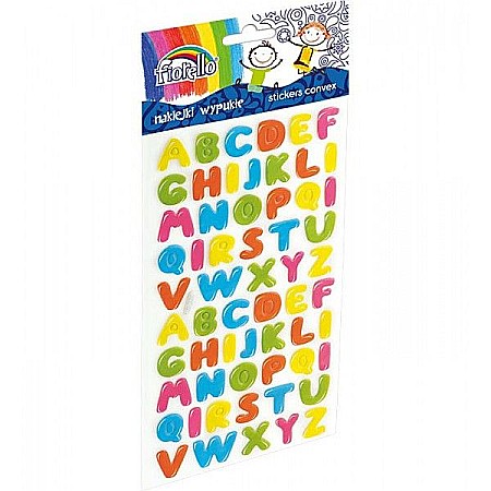 Artă și creativitate - Accesorii creatie sticker buretat 60 litere div cul a1273