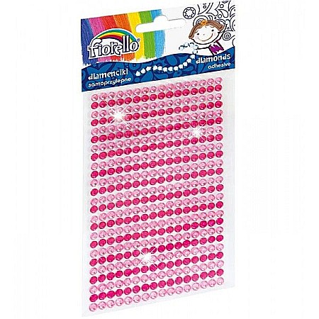 Craft și modelaj - Accesorii creatie diamante autoadezive roz/ro 0.4mm 170-2395