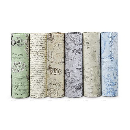 Hârtie pentru impachetat - Rola hartie retro 200x70cm