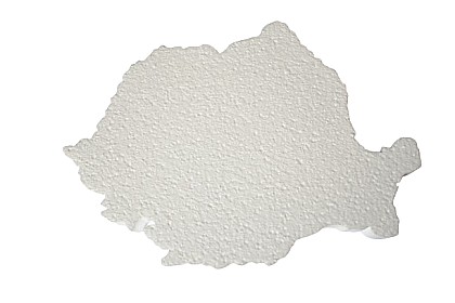 Artă și creativitate - Accesorii craft - harta Romaniei polistiren