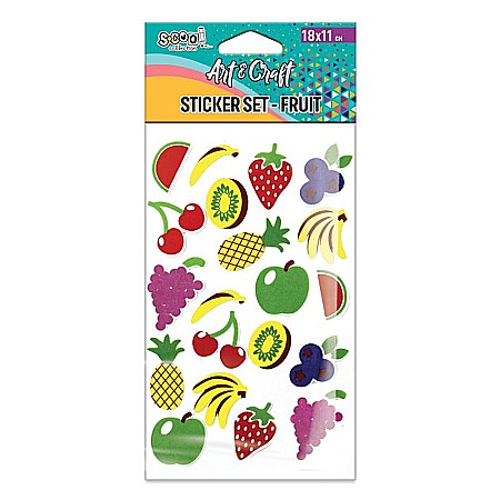 Artă și creativitate - Accesorii craft stickere 3d fructe sc2605
