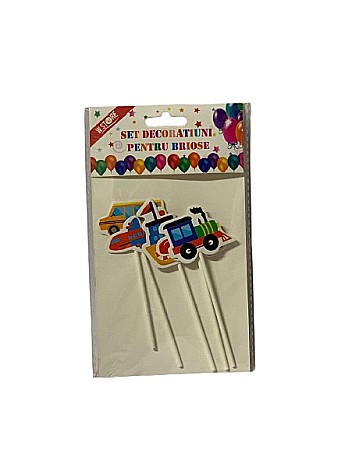 Articole Party - Set decoratiuni tort/ prajituri 5buc 082757