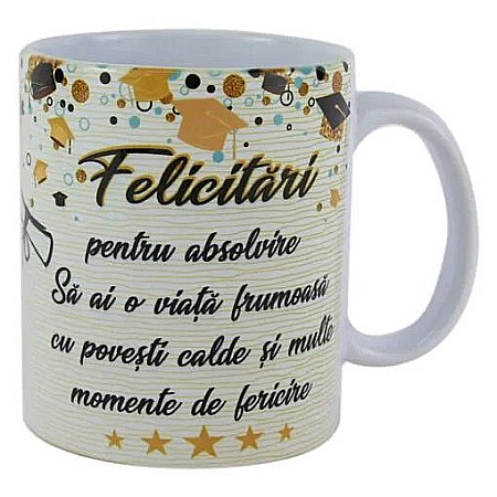 Casă și decorațiuni - Cana ceramica felicitari pentru absolvire  2009