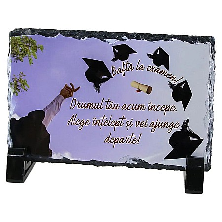Casă și decorațiuni - Placa ardezie  bafta la examene 3517