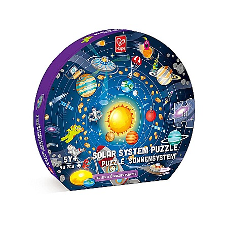 Jucării și jocuri - Puzzle sistemul solar  din lemn  102 piese e1625a
