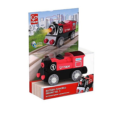 Trenulețe de jucărie - Hape locomotiva cu baterii hapee3703
