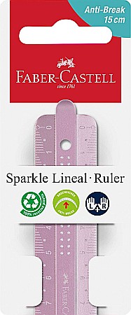 Instrumente și accesorii birou - Rigla 15 cm sparkle Faber-Castell
