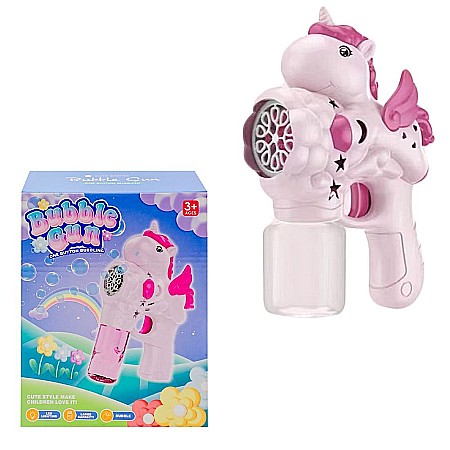Baloane de săpun - Pistol baloane de sapun cu baterii unicorn 515