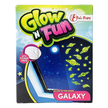 Artă și creativitate - Stickere fosfforescente spatiu glow fun toi-toys 35050c